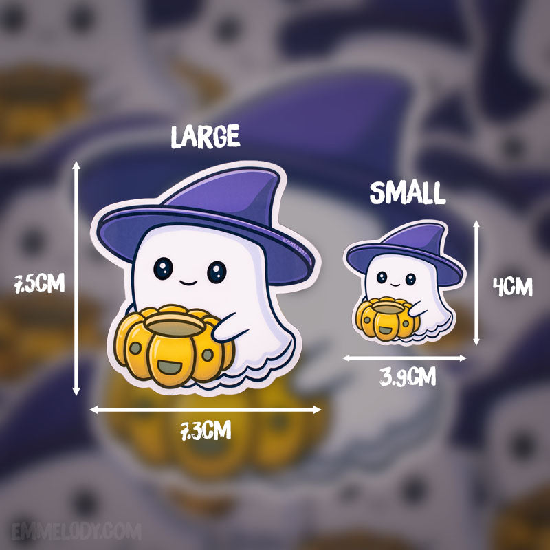 Halloween Ghost - Glossy Vinyl Sticker