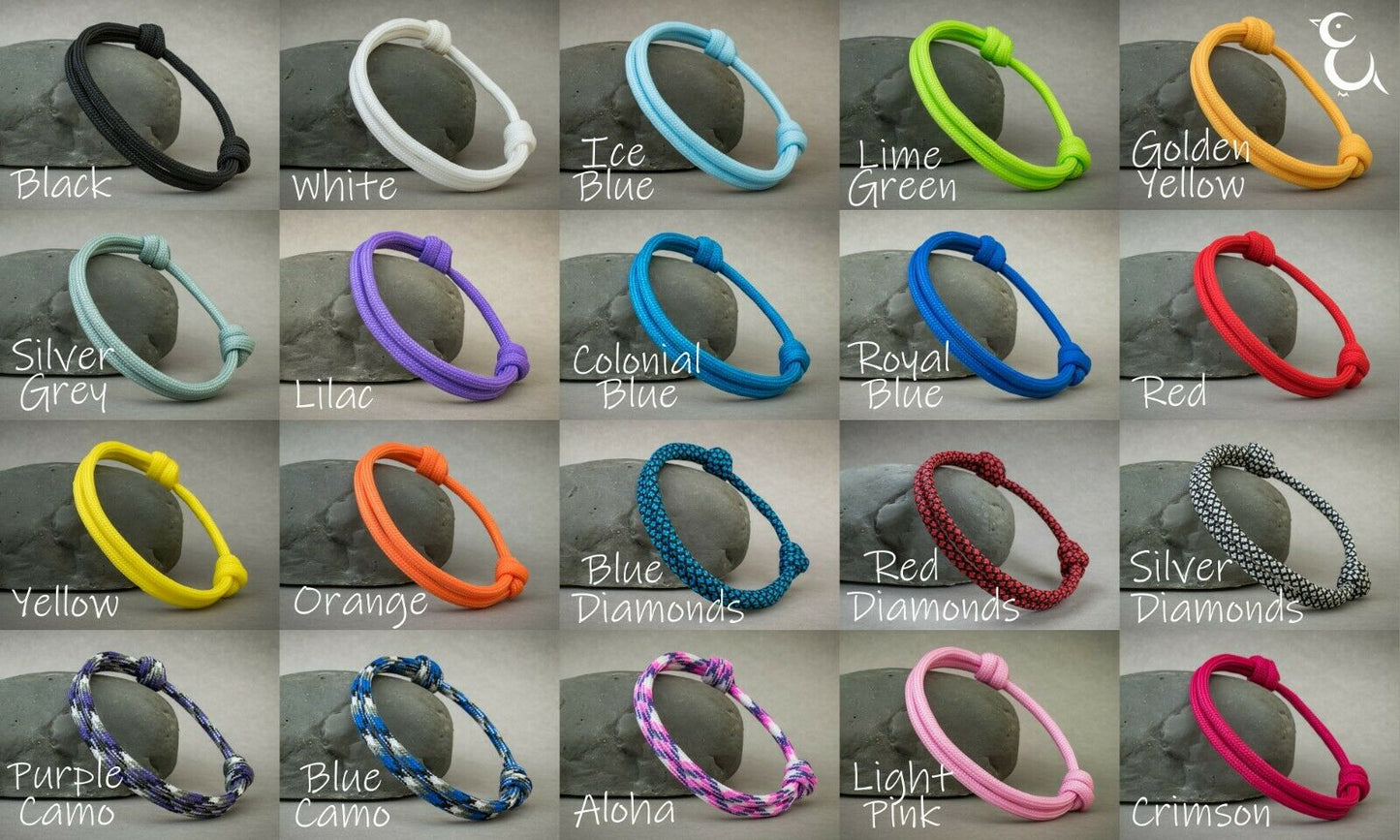 Unisex Adjustable 550 Paracord Bracelet - (#033) Kitten