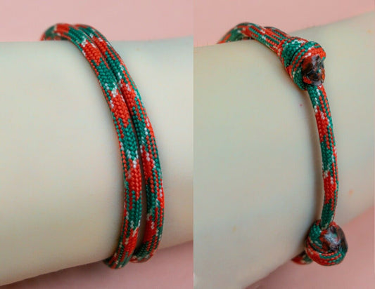 Unisex Adjustable 550 Paracord Bracelet - (#041) Christmas / Xmas